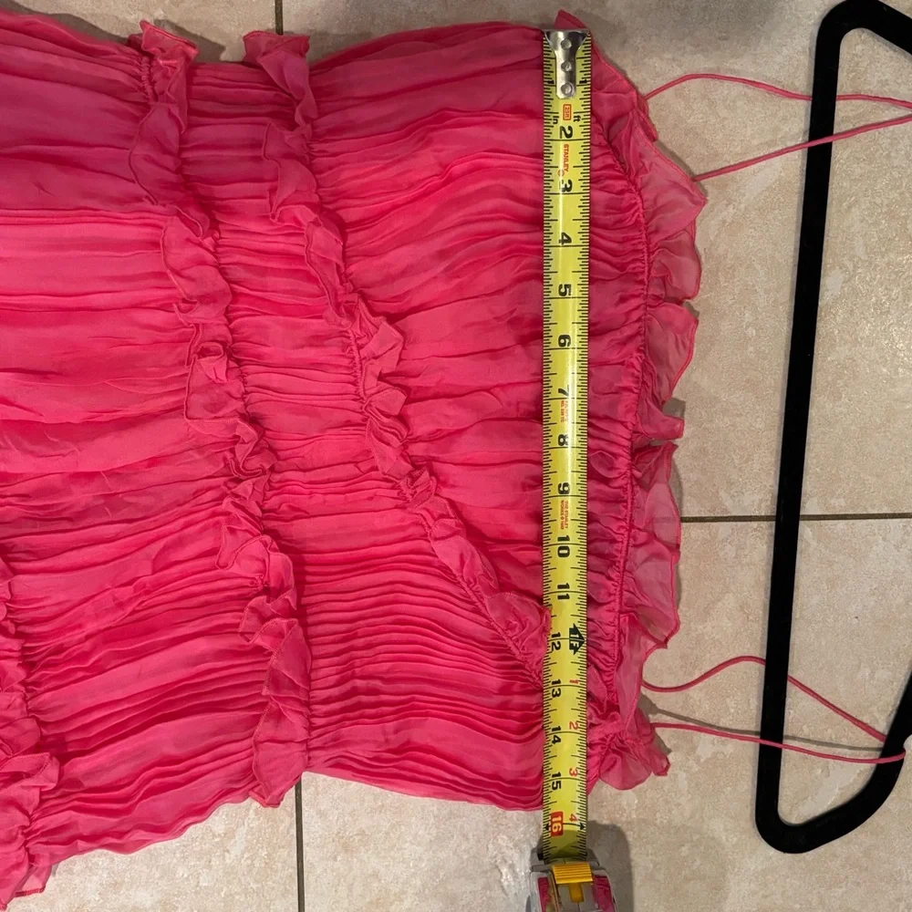Free People Elegant Pink Pleated Dress